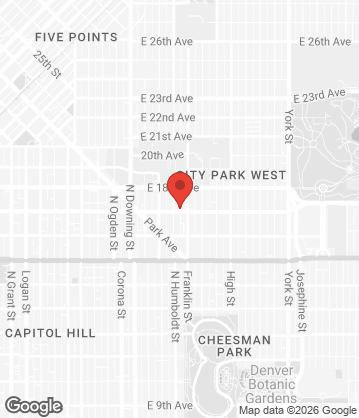 Map of Dos Santos - Denver - 1475 E 17th Ave, Denver, CO, 80218, US
